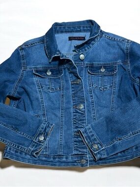 Love Indigo Girls' Classic Blue Denim Jacket Size XL EUC